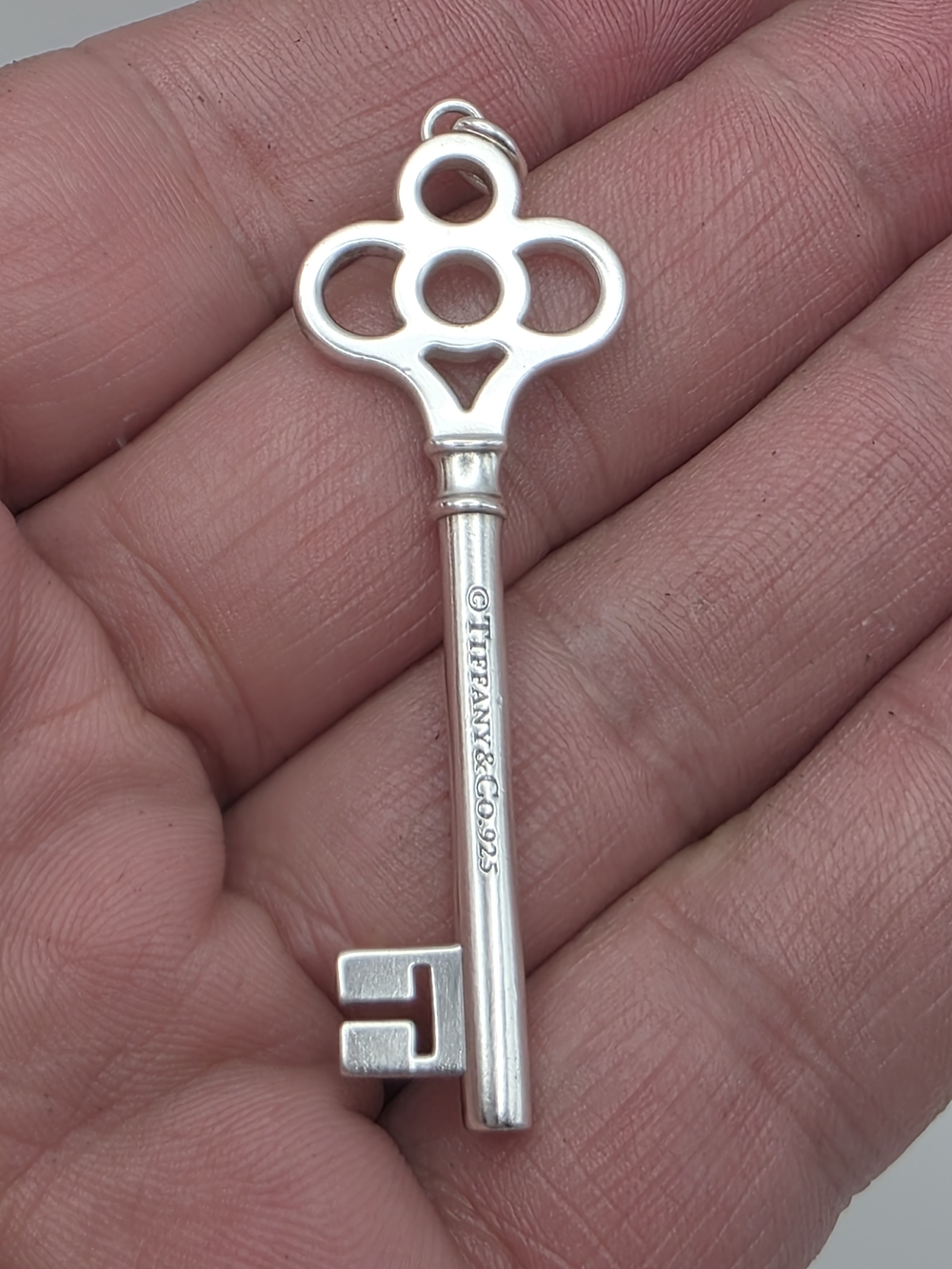 Tiffany & Co. Sterling Silver Key Pendant